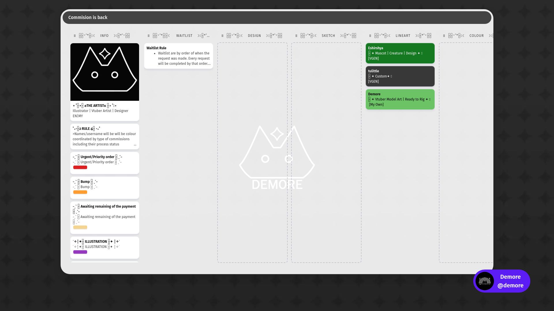 demore's SievePage